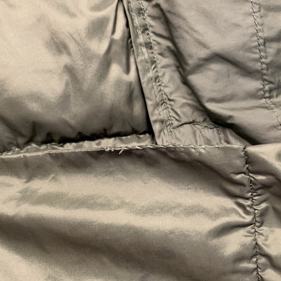 Lucky Brand Nylon Puffer Jacket w/ Hood Down Filled Colour Army Green Size Small - Picture 13 of 14